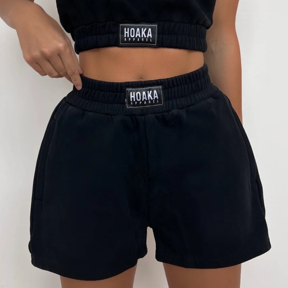 Hoaka black shorts ( they are sane color as stock pic!)
